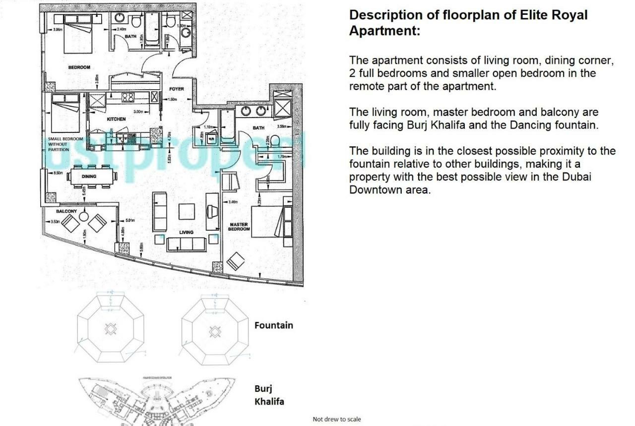 Elite Royal Apartment: Burj Khalifa View & 3-bedroom Luxury Dubai